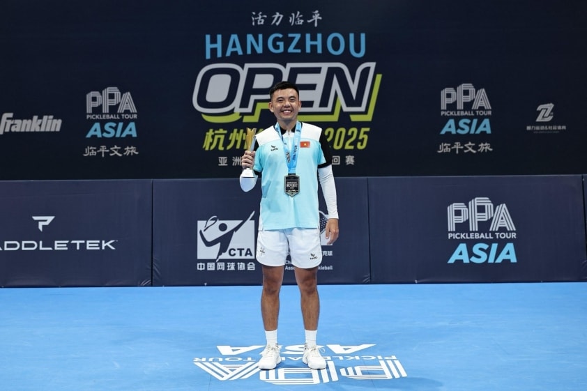 Các vận động viên Pickleball Việt Nam thi đấu
