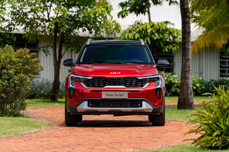 Thiết kế đuôi xe KIA Sonet 2026 với dải đèn LED liền mạch