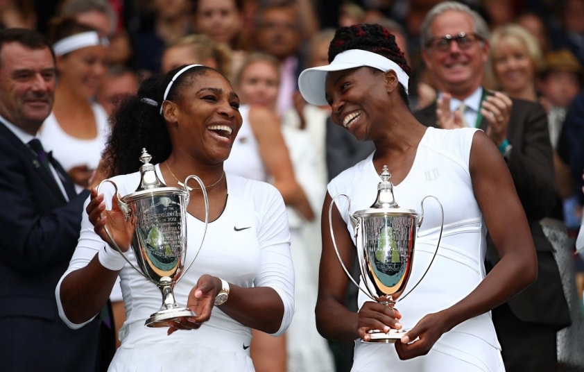 Serena và Venus Williams tại Wimbledon 2016