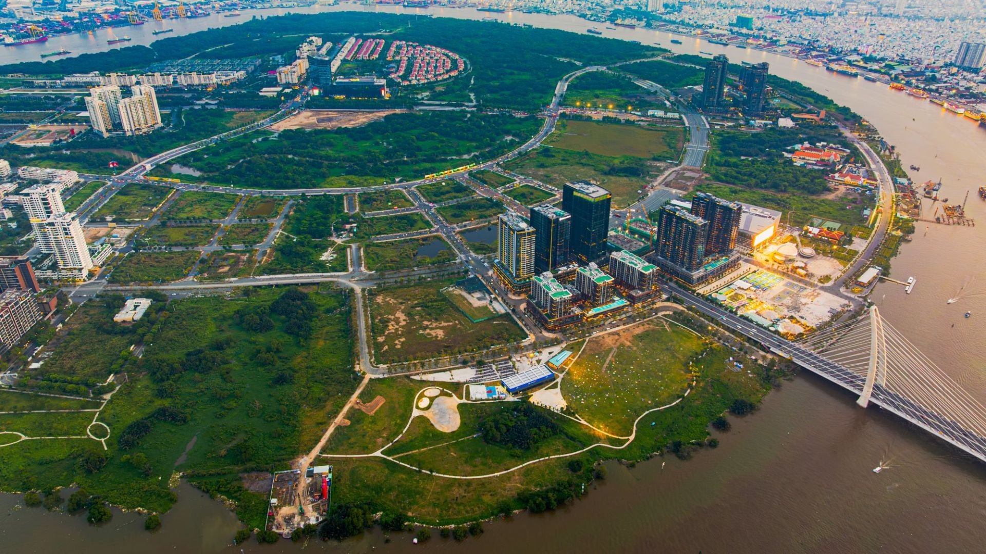 Toàn cảnh khu đất đấu giá tại Thủ Thiêm