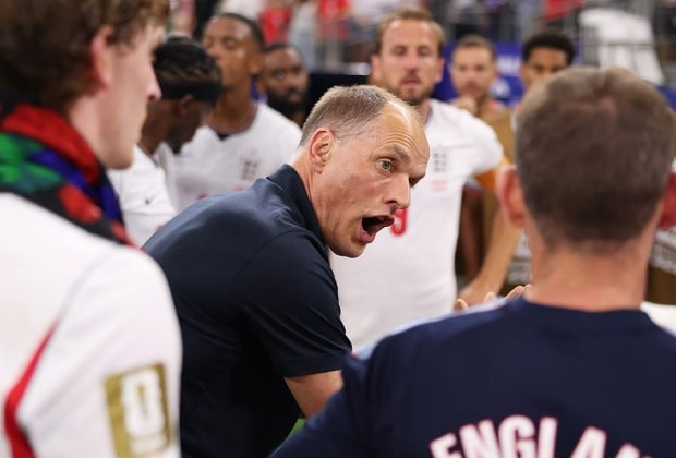 HLV Thomas Tuchel đã truyền được ngọn lửa nhiệt huyết cho các cầu thủ tuyển Anh trong trận thắng Croatia.