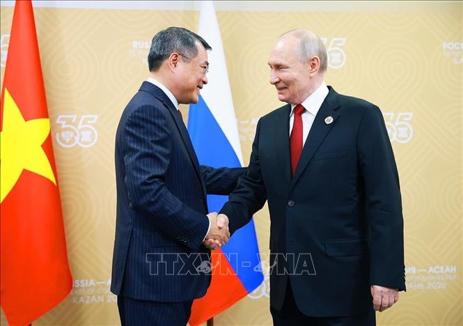Thủ tướng Chính phủ Lê Minh Hưng hội kiến Tổng thống Nga Vladimir Putin- Ảnh 1. Thủ tướng Chính phủ Lê Minh Hưng hội kiến Tổng thống Nga Vladimir Putin- Ảnh 1.