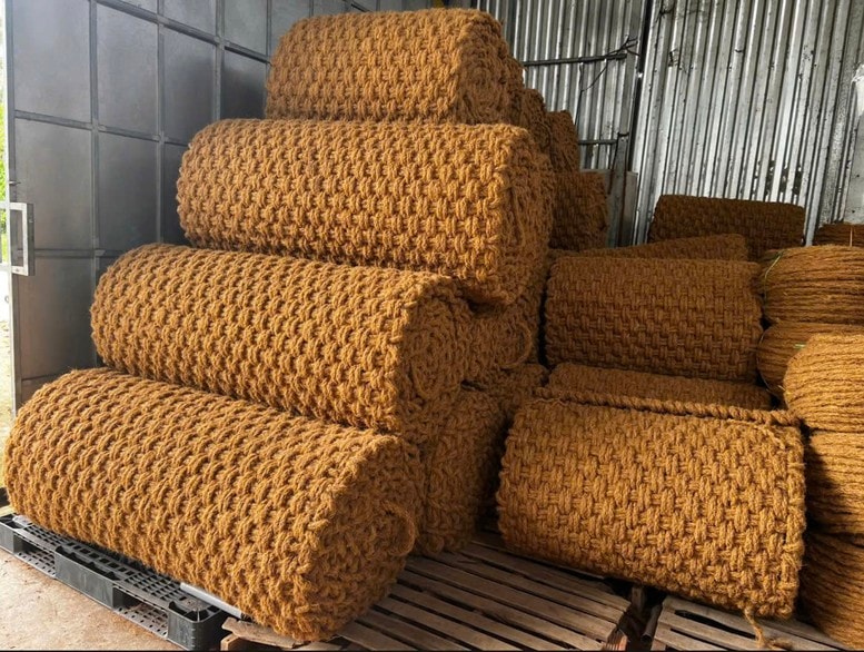 Các tấm thảm được tái chế từ xơ dừa
