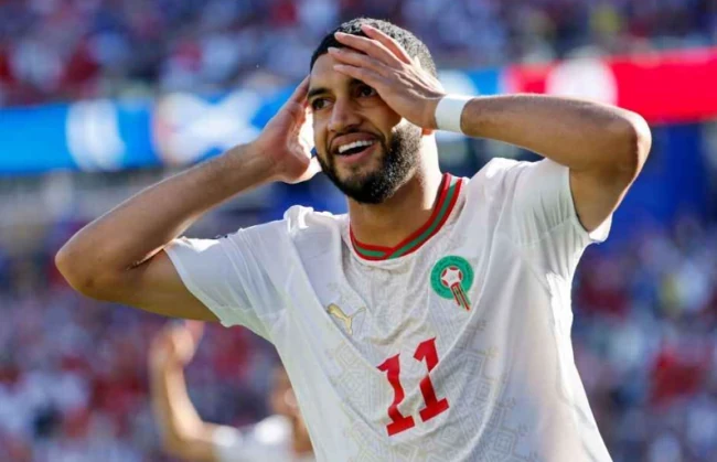 Ismael Saibari tỏa sáng rực rỡ trong màu áo đội tuyển Morocco tại World Cup 2026.