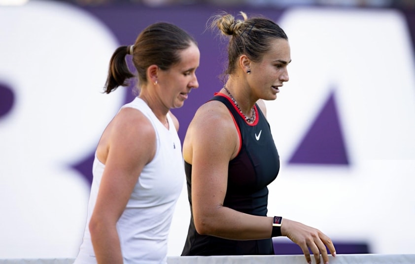 Aryna Sabalenka và Nikola Bartunkova tại Berlin Open 2026
