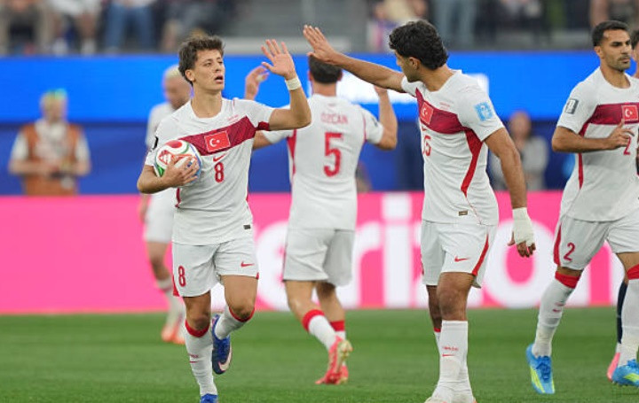 Arda Guler ăn mừng bàn thắng đầu tiên tại World Cup.