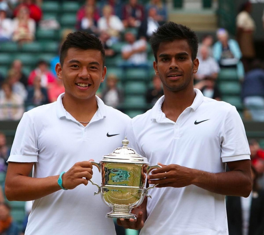 Sumit Nagal từng vô địch Wimbledon trẻ cùng Lý Hoàng Nam
