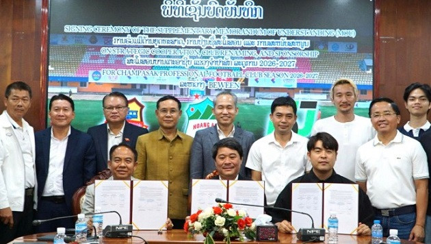 Bầu Đức và CLB HAGL hỗ trợ toàn diện cho đội tuyển Lào tập huấn tại Trung tâm Hàm Rồng.