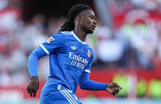 Tiền vệ Eduardo Camavinga trong màu áo Real Madrid
