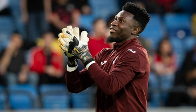 Thủ thành Andre Onana trong màu áo Manchester United trước khi chuyển sang Thổ Nhĩ Kỳ thi đấu.