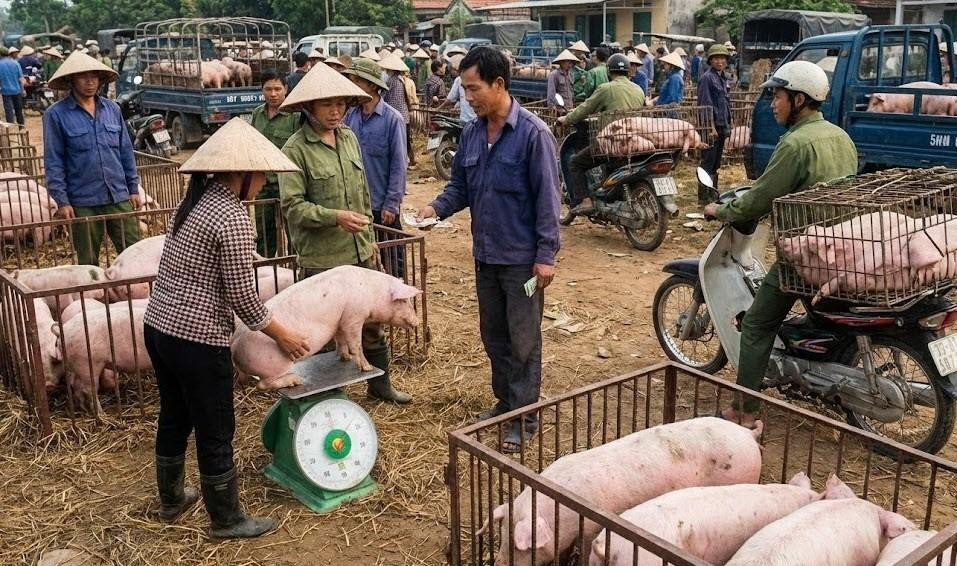Giá heo hơi tại miền Bắc duy trì ở mức cao nhất cả nước trong phiên giao dịch ngày 4/7.