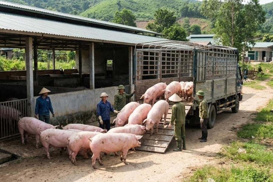 Giá heo hơi tại miền Bắc ngày 5/7