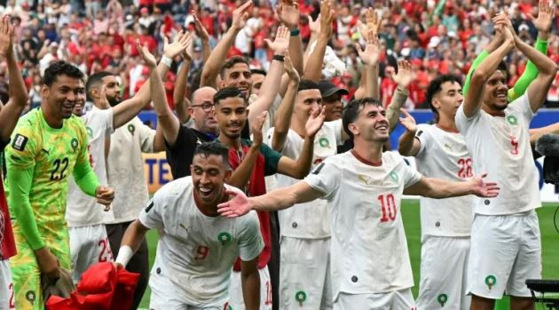 Đội tuyển Morocco ăn mừng chiến thắng tại World Cup 2026