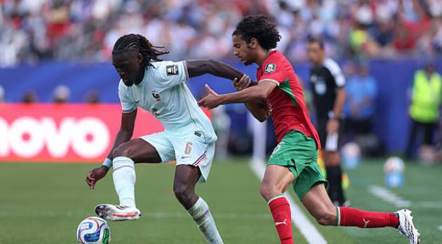 Tiền vệ Manu Kone trong màu áo đội tuyển Pháp tại World Cup