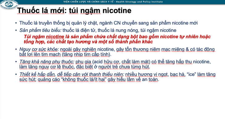 Bộ Y tế đề xuất cấm túi ngậm nicotine - loại thuốc lá mới có hình ảnh bắt mắt- Ảnh 1.