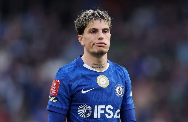 Garnacho đang đếm ngày rời Chelsea. Ảnh: Getty.