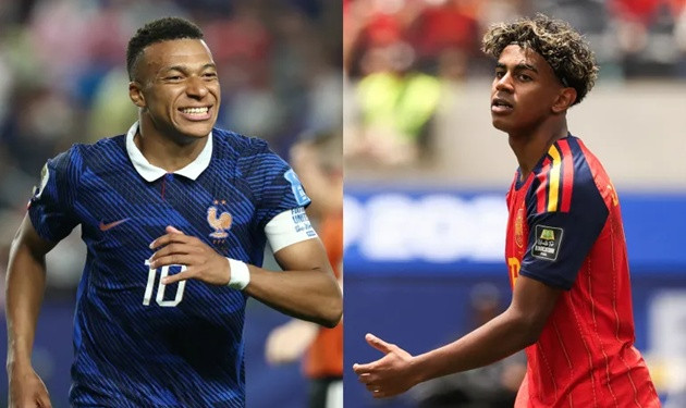 Kylian Mbappe đối đầu với Lamine Yamal tại bán kết World Cup.
