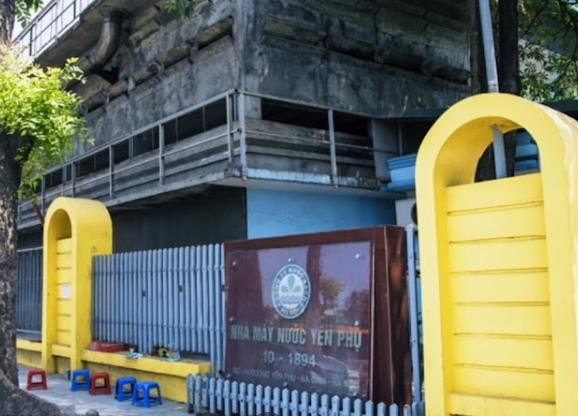 Nhà máy nước Yên Phụ tại số 44 Yên Phụ, Phường Ba Đình, TP. Hà Nội