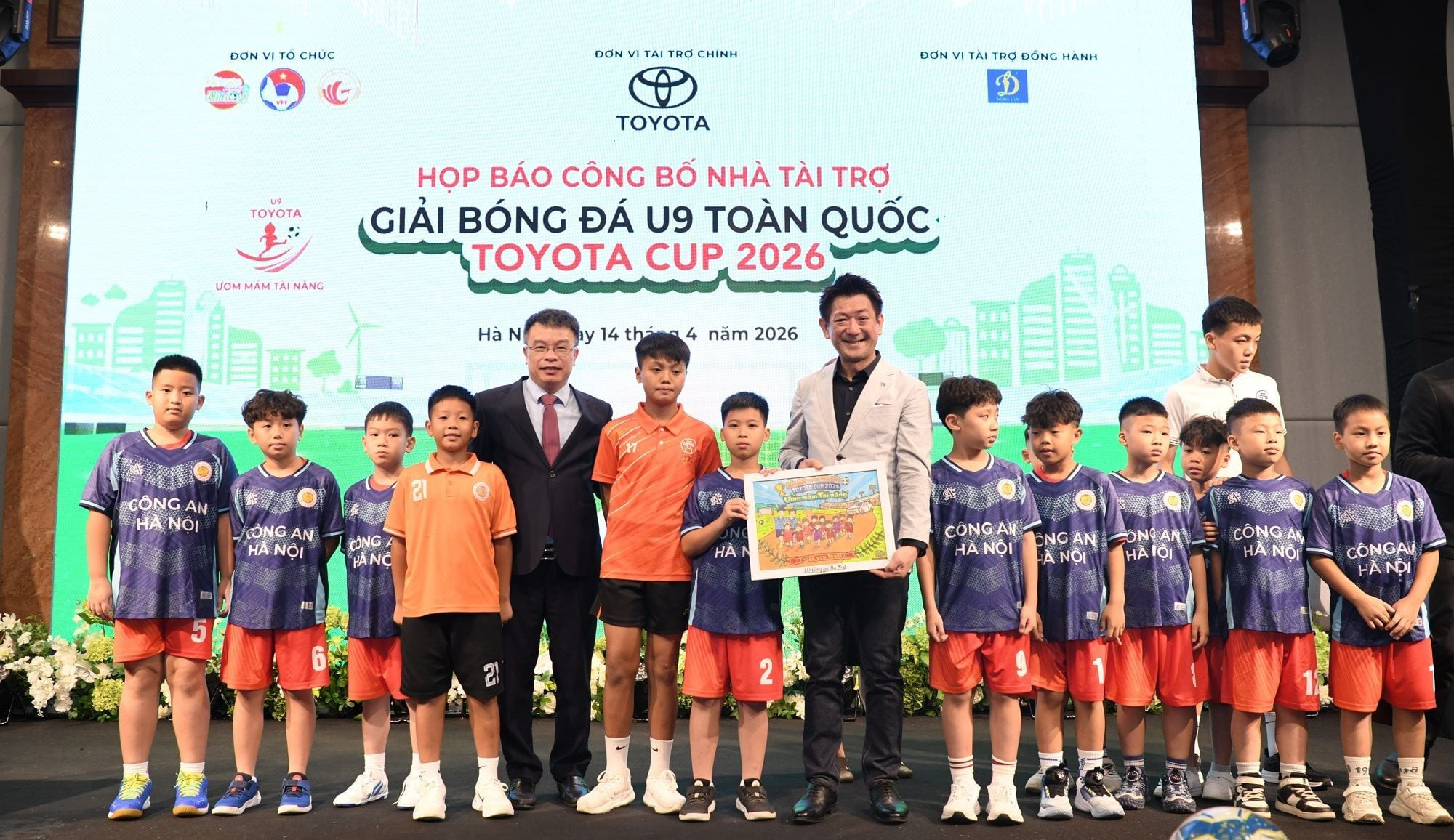 Khởi động Giải bóng đá U9 toàn quốc Toyota Cup 2026. (Ảnh: TMV)