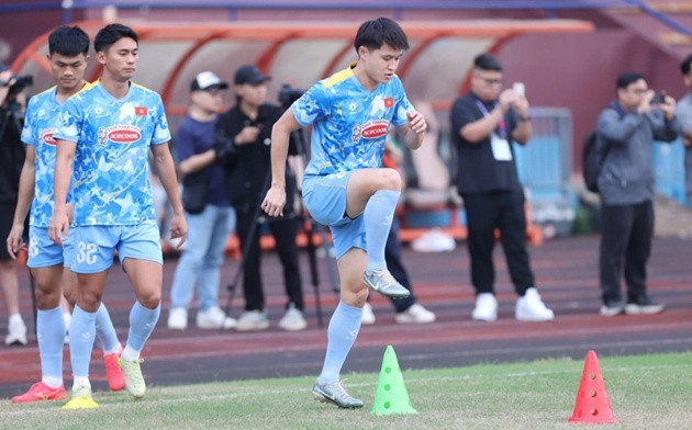 Khổng Minh Gia Bảo lên ĐT Việt Nam. (Ảnh: VFF).