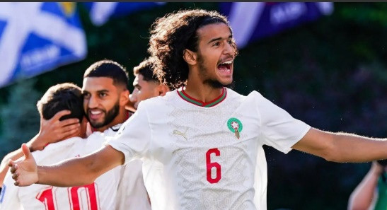 Ayyoub Bouaddi thi đấu cho Morocco tại World Cup
