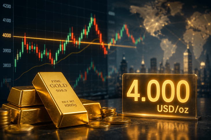 Giá vàng thế giới sáng 21/7 giằng co quanh mốc 4.000 USD- Ảnh 1.