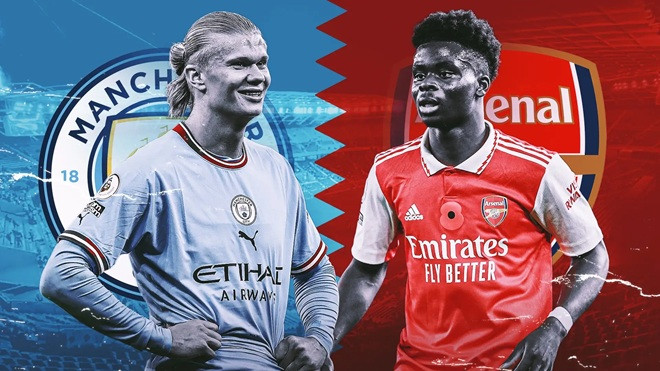 Arsenal và Manchester City chuẩn bị đối đầu ở Siêu cúp Anh.
