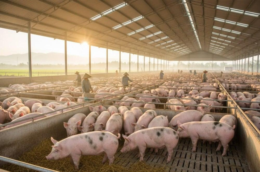 Giá heo hơi dao động từ 63.000 đến 65.000 đồng/kg
