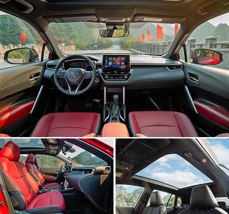 Khu vực phía sau Toyota Corolla Cross 2026