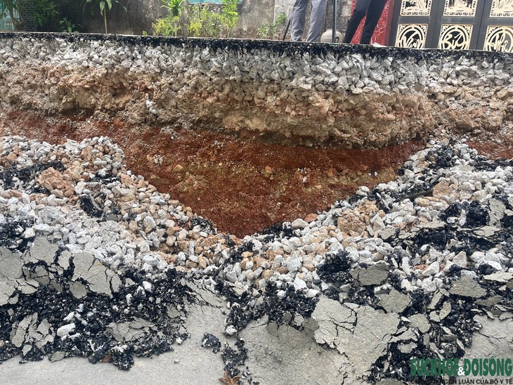 Người dân bất an vì đoạn đường trước nhà bỗng nứt toác, sụt lún hơn 2m- Ảnh 6.