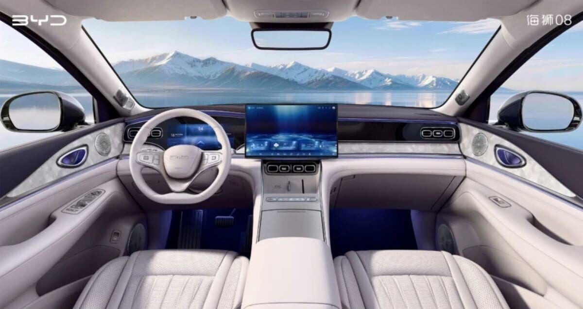 BYD Sealion 08 lộ nội thất trước ngày ra mắt - 1