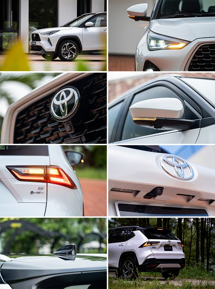 Ngoại thất Toyota Yaris Cross với thiết kế hiện đại góc cạnh