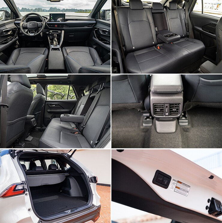 Khoang lái Toyota Yaris Cross hướng về người điều khiển