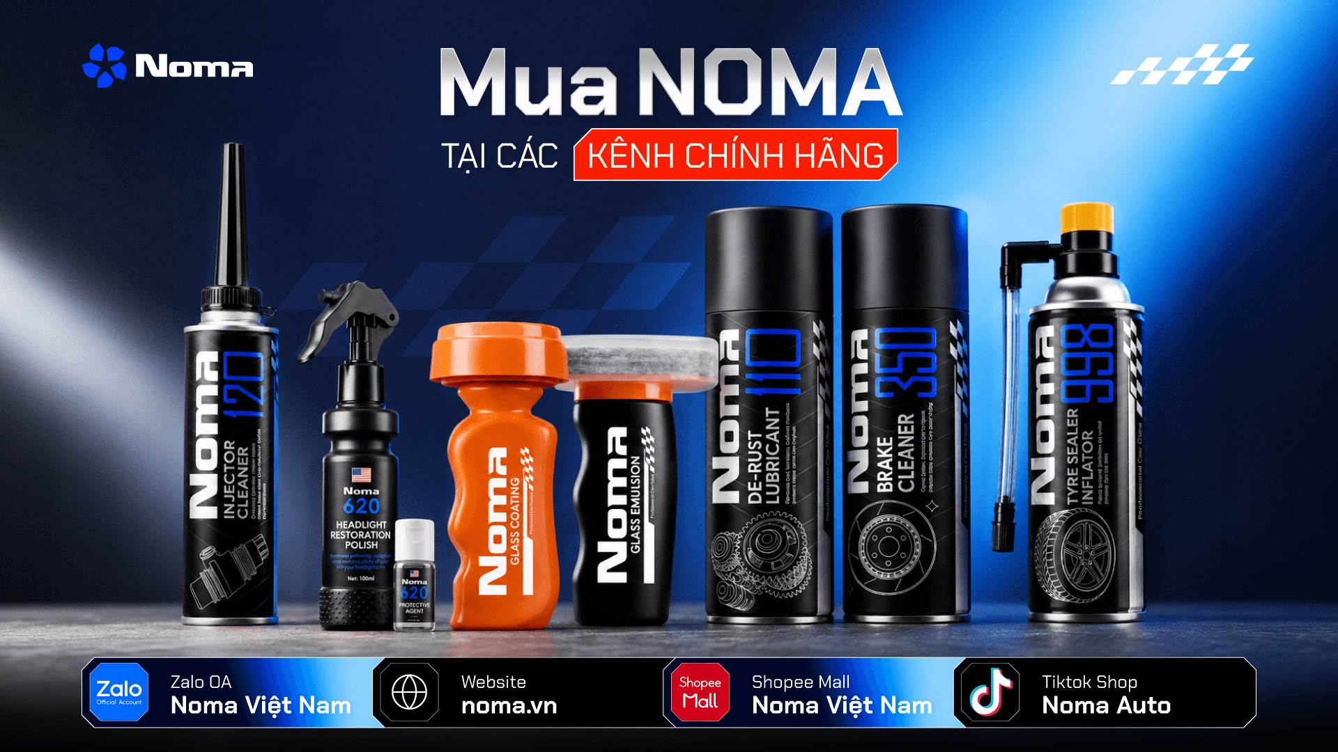 Các kênh bán hàng chính hãng của NOMA.