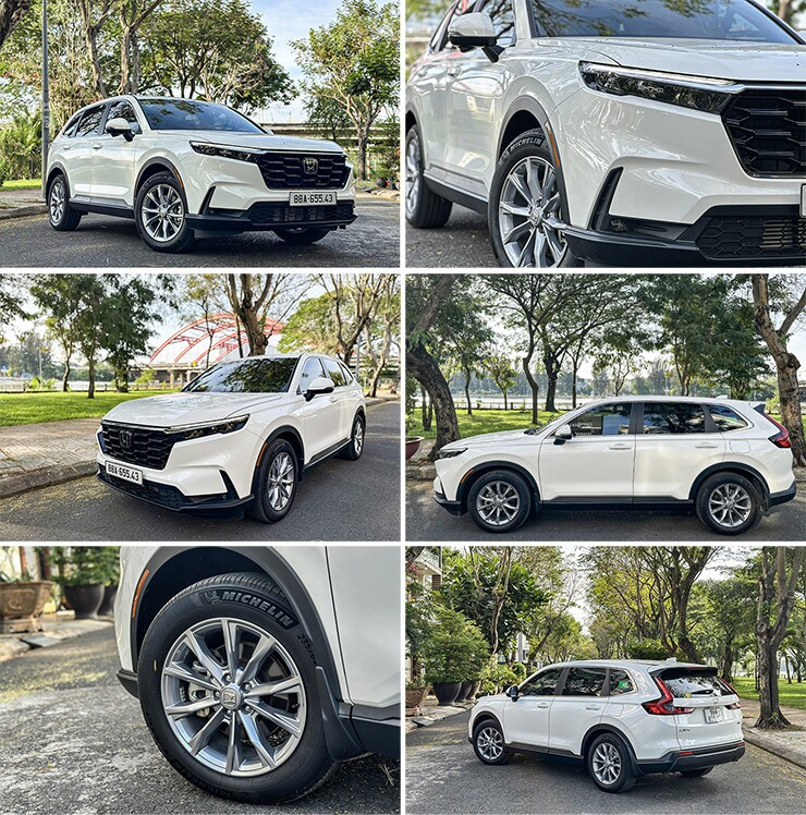 Đầu xe Honda CR-V 2026 với lưới tản nhiệt hình lục giác cỡ lớn