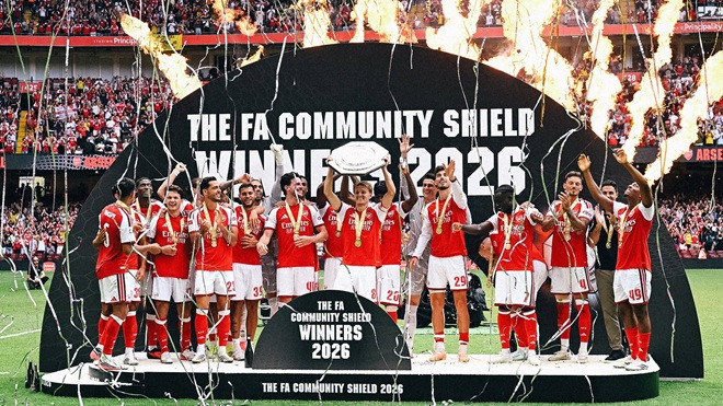 Arsenal vừa vô địch Siêu cúp Anh.
