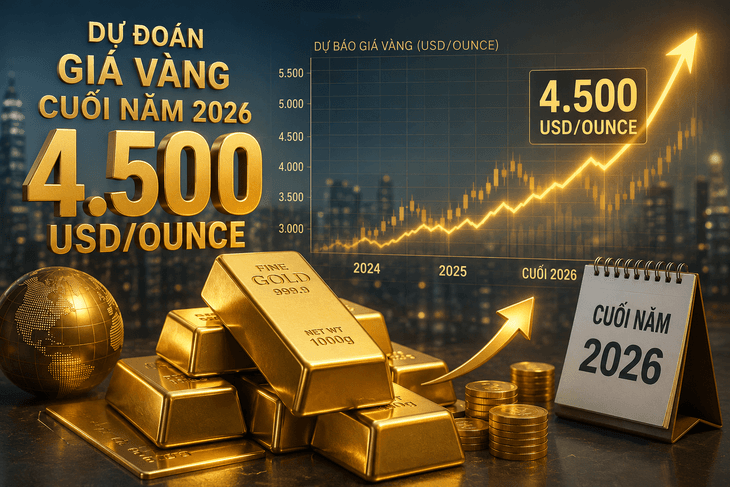 LBMA dự báo giá vàng thế giới vận động quanh mức 4.500 USD cuối 2026- Ảnh 1.