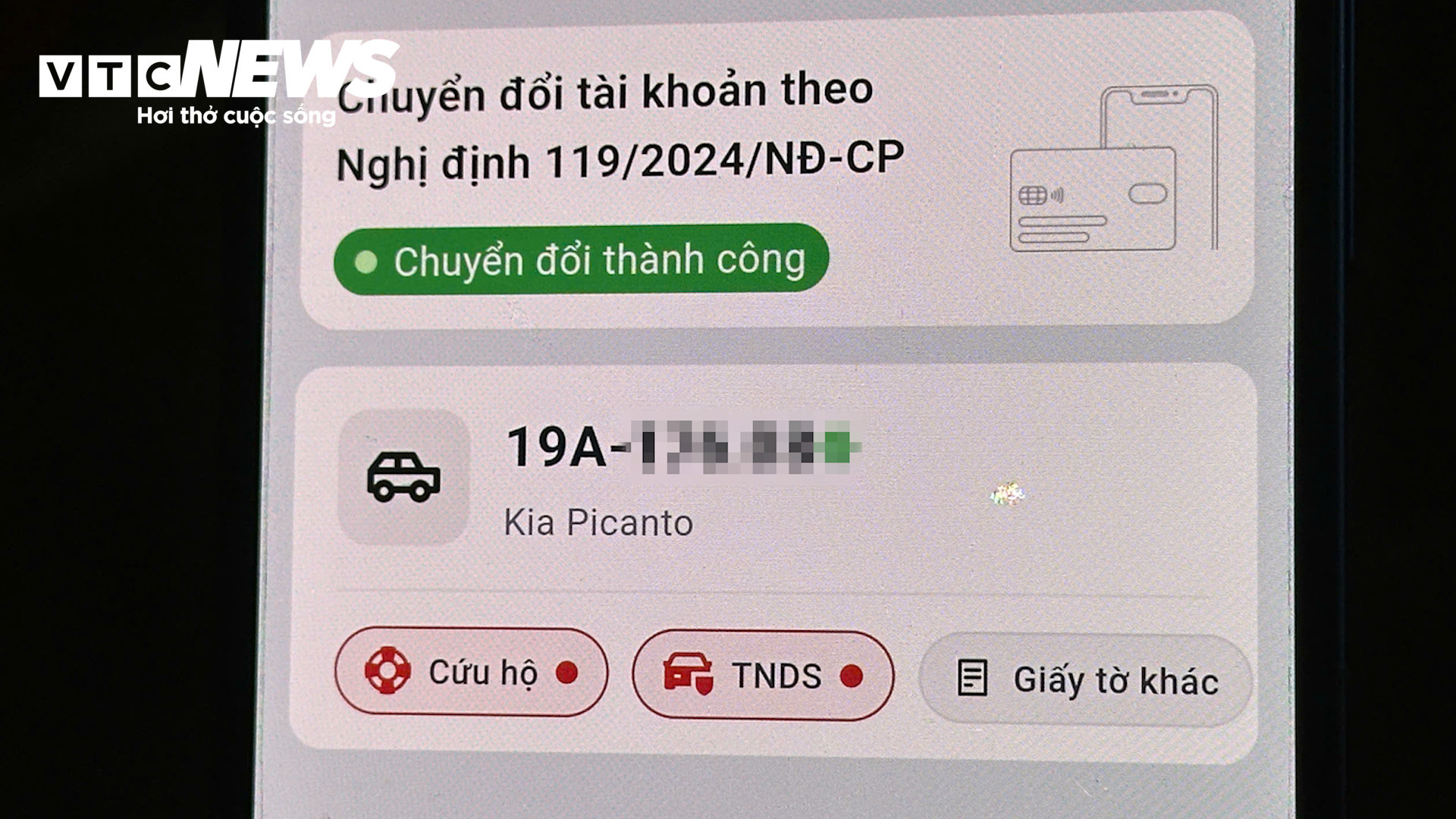 Ứng dụng của chị Kim hiển thị đã chuyển đổi thành công theo NĐ 119/2024/NĐ-CP. (Ảnh: Mạnh Hùng)