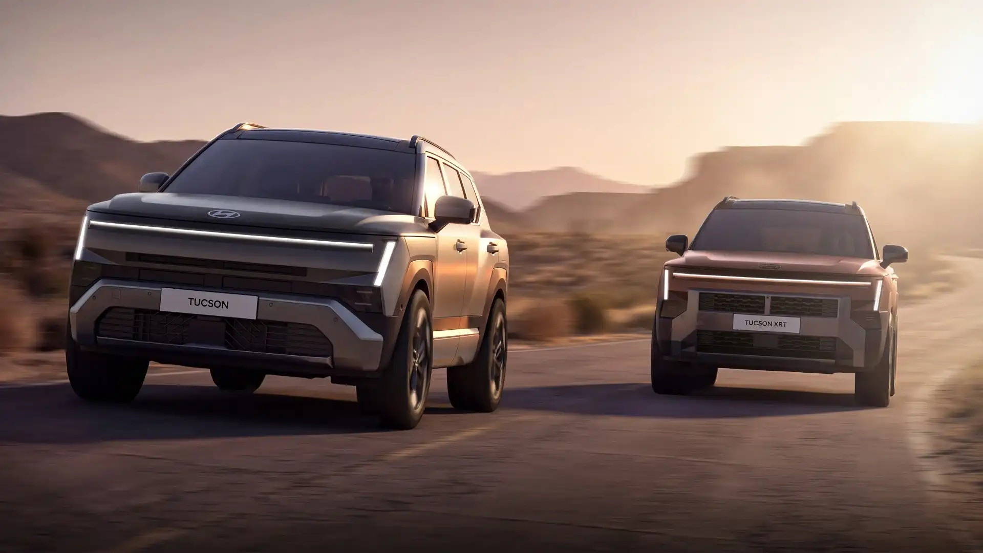 Biến thể Tucson XRT sở hữu nhiều chi tiết việt dã như ốp cản bảo vệ và giá nóc thể thao.