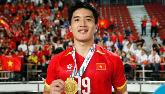 Tiền đạo trẻ Nguyễn Ngọc Mỹ nỗ lực tập luyện chờ cơ hội ra sân