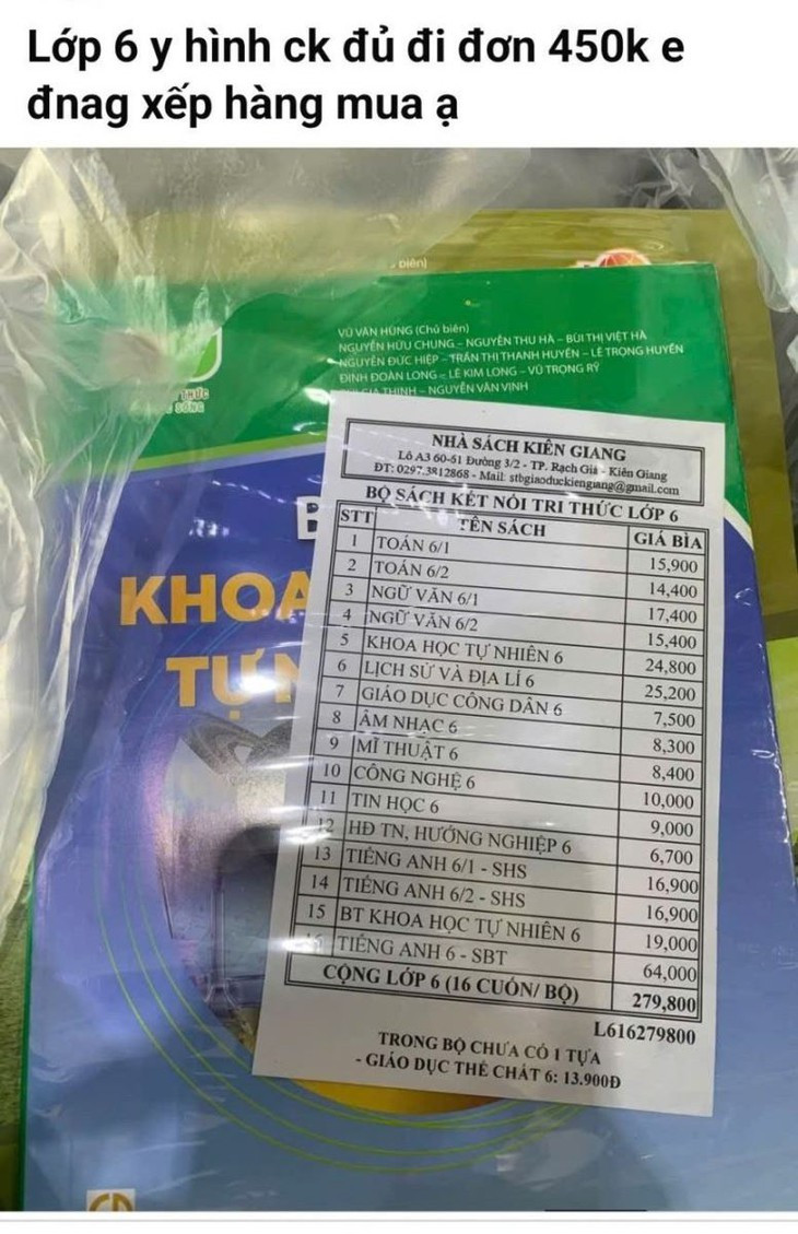 Cảnh giác với tình trạng mua bán sách giáo khoa qua mạng xã hội- Ảnh 1.