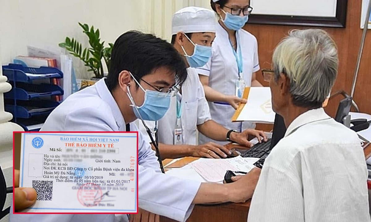 Người dân tham gia khám chữa bệnh và làm thủ tục bảo hiểm y tế