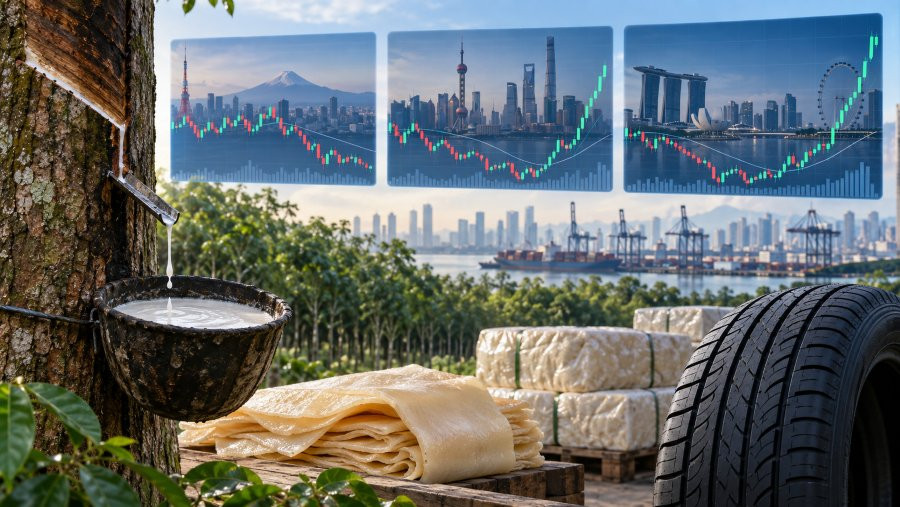 Giá cao su thế giới khép tuần phân hóa; SHFE và SGX phục hồi, trong khi các kỳ hạn xa tại Nhật Bản còn chịu sức ép
