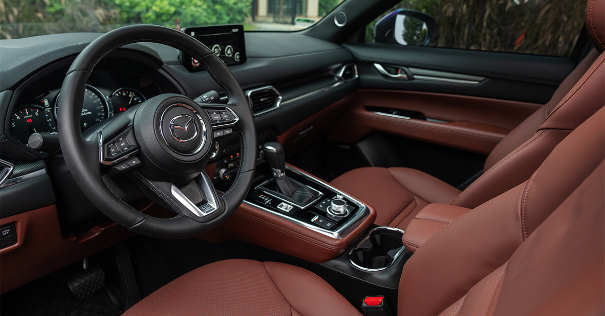 Khoang cabin của Mazda CX-8 tập trung vào sự tiện nghi. (Ảnh: Mazda Việt Nam)