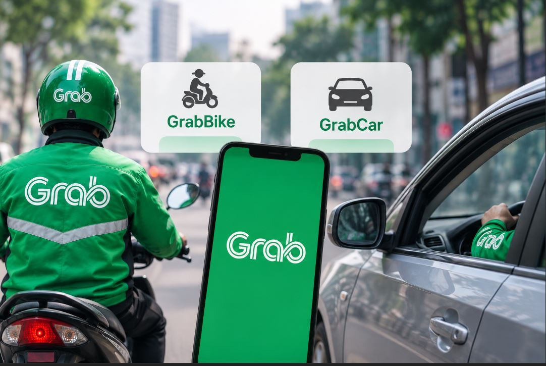 Nhiều tài xế phản ứng trước chính sách mới của Grab. (Ảnh: AI)