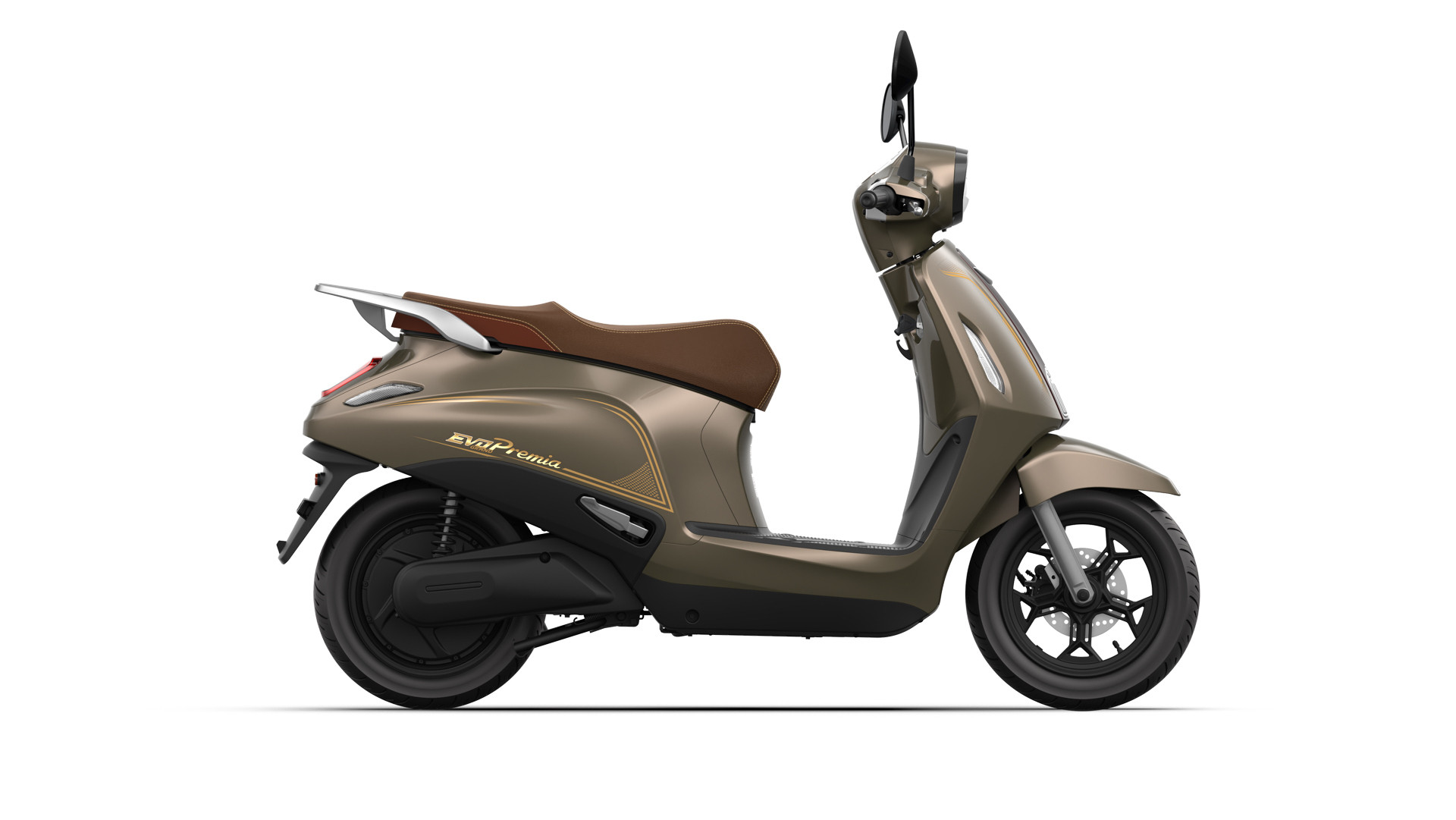 Evo Grand Premia sử dụng vành nhôm trọng lượng nhẹ, độ bền cao.