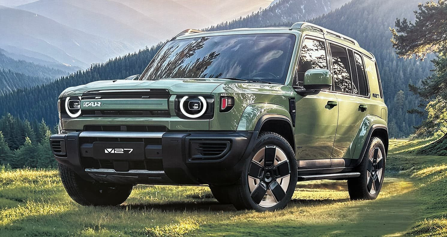 SUV việt dã iCaur V27 sở hữu phom dáng khối hộp cơ bắp đi kèm kế hoạch lắp ráp nội địa.