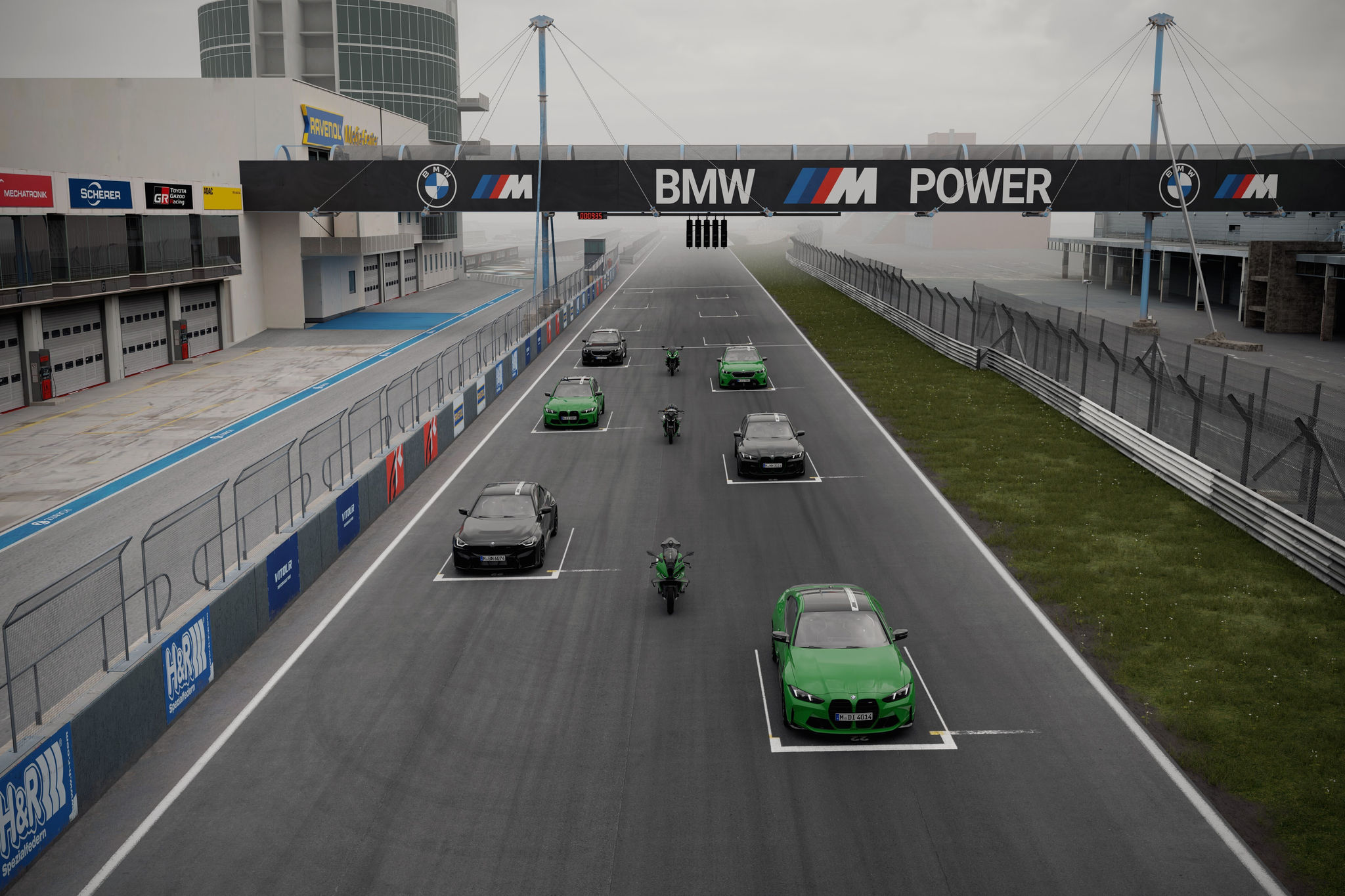 Toàn bộ các mẫu xe trong bộ sưu tập 100 Jahre Nürburgring của BMW.