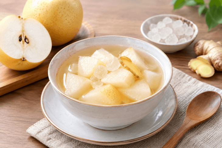 Lê chưng đường phèn trị ho là loại nào, cách chưng và ai không nên dùng? - Ảnh 1.