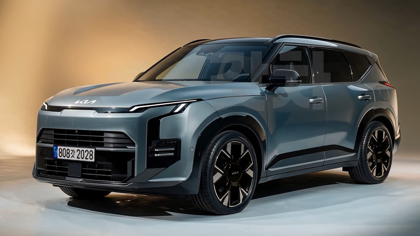 Bản dựng phác họa thiết kế của Sportage thế hệ mới dựa trên hình ảnh chạy thử nghiệm.